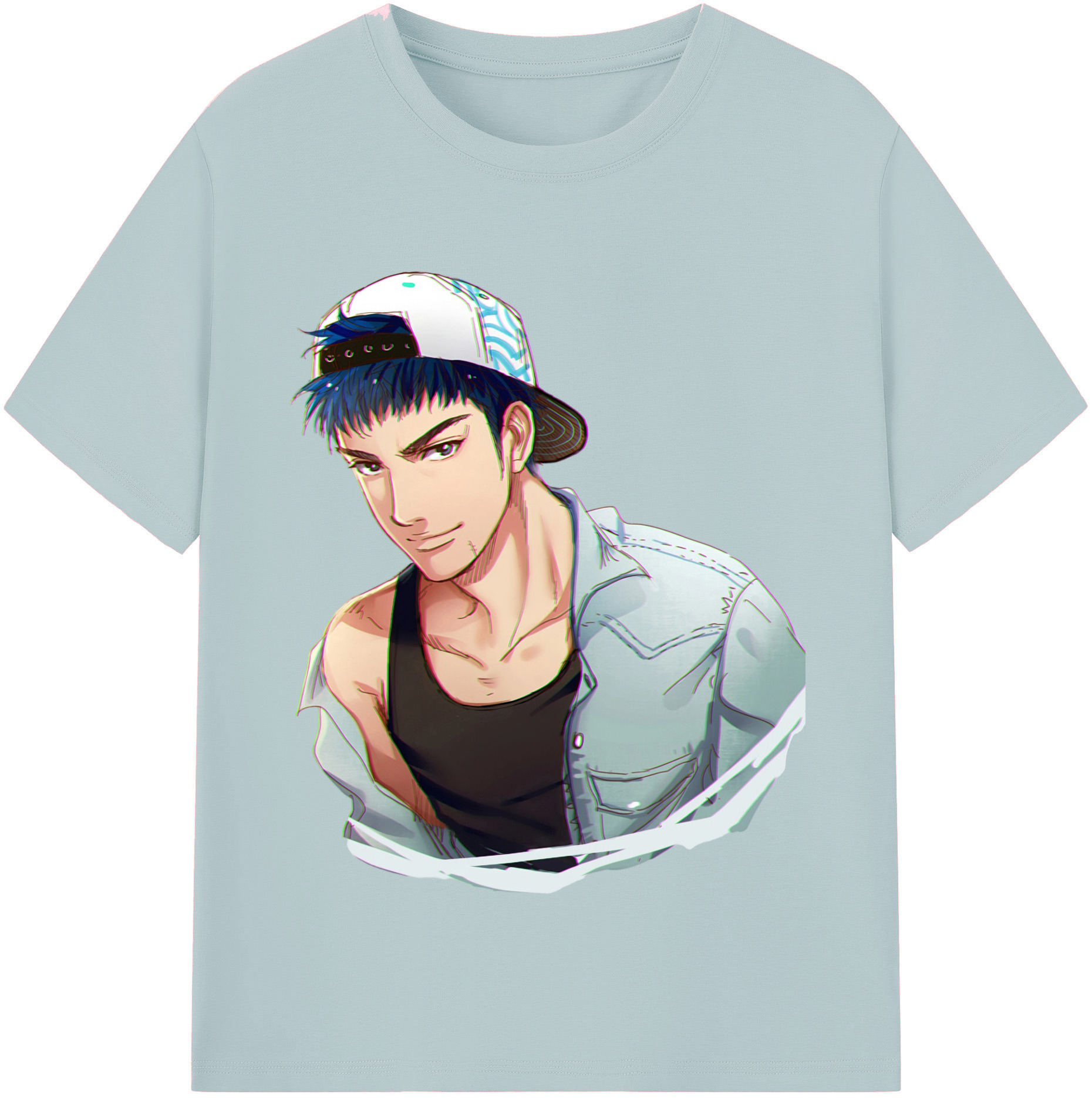 SLAM DUNK／スラムダンク 綿100％半袖Tシャツ（フロントプリント）